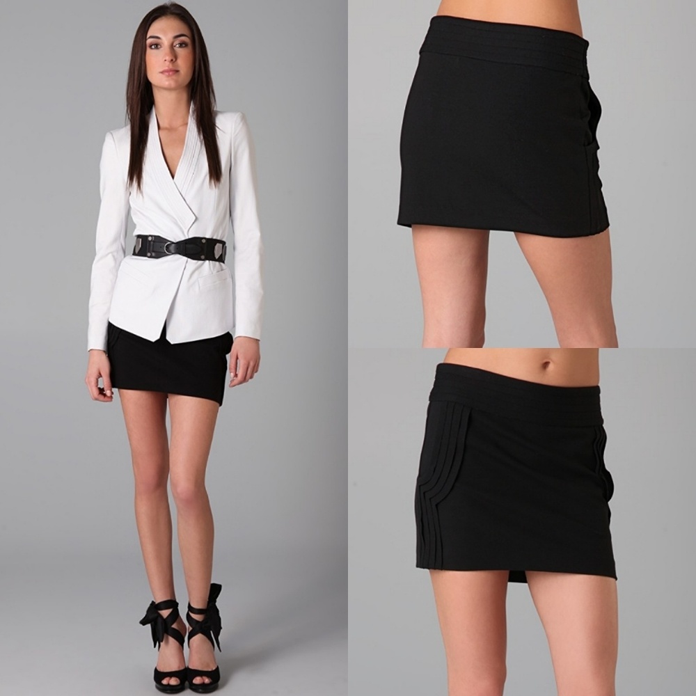 DVF mini plateau black skirt